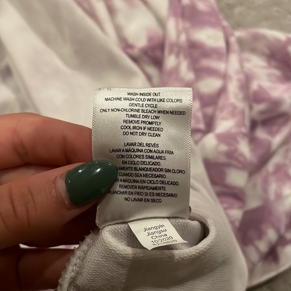 Purple tie dye girls sundress - Picture 4 of 5